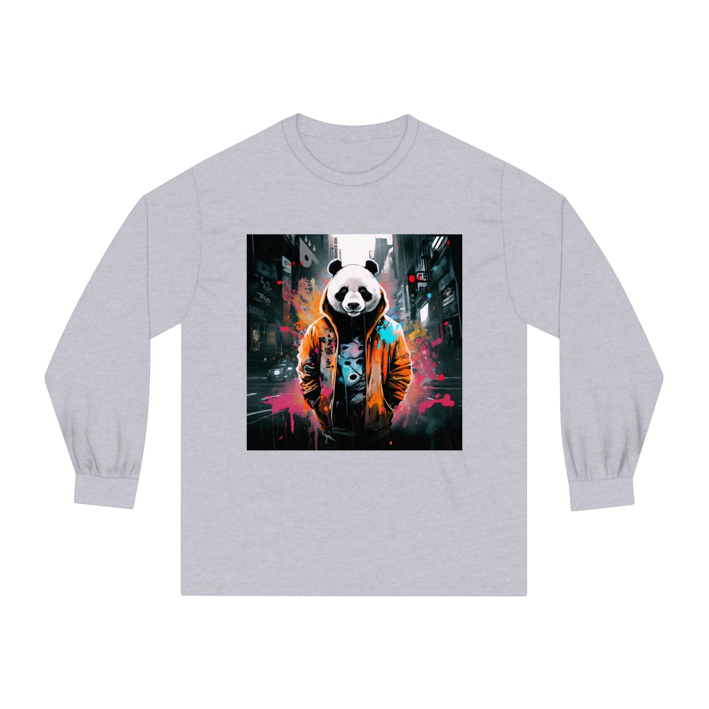 Introducing our Hip-Hop Panda Bear Long Sleeve T-Shirt