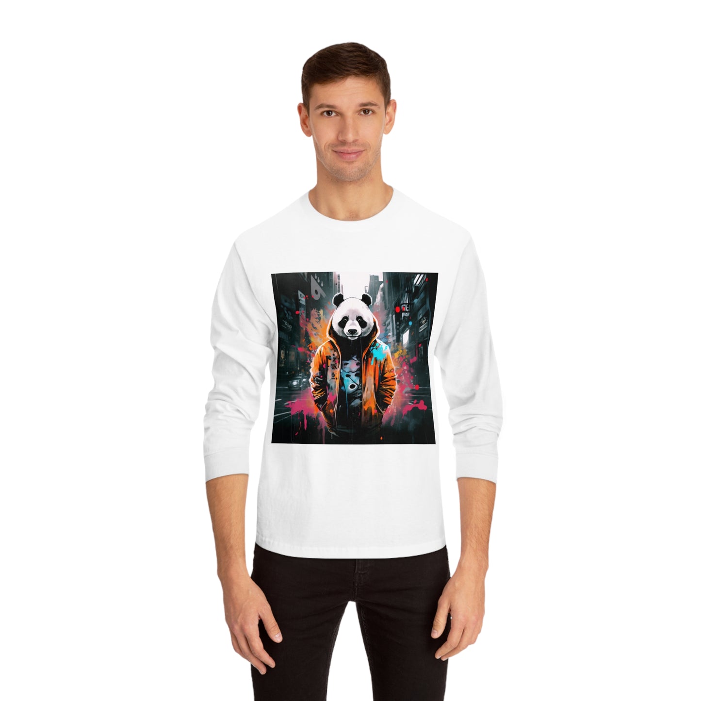 Introducing our Hip-Hop Panda Bear Long Sleeve T-Shirt