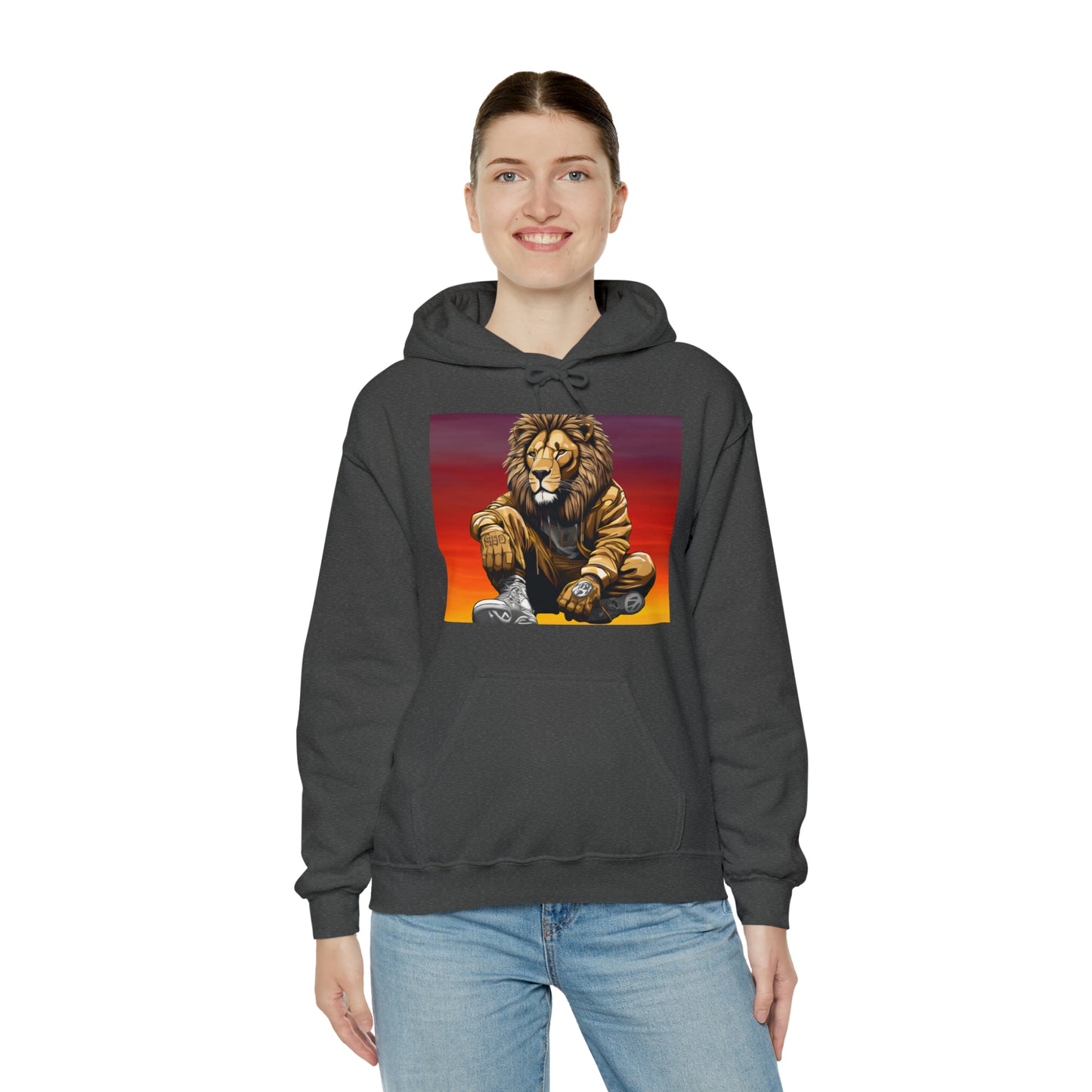 "Urban Royallty" Lion Hooded Sweatshirt