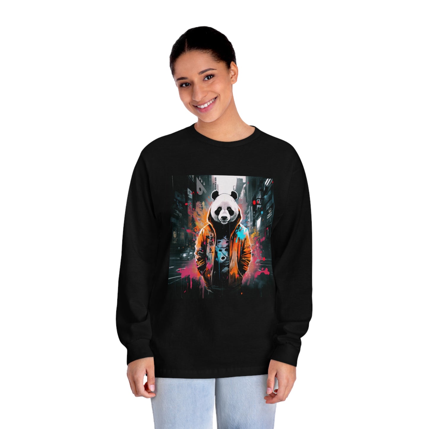 Introducing our Hip-Hop Panda Bear Long Sleeve T-Shirt