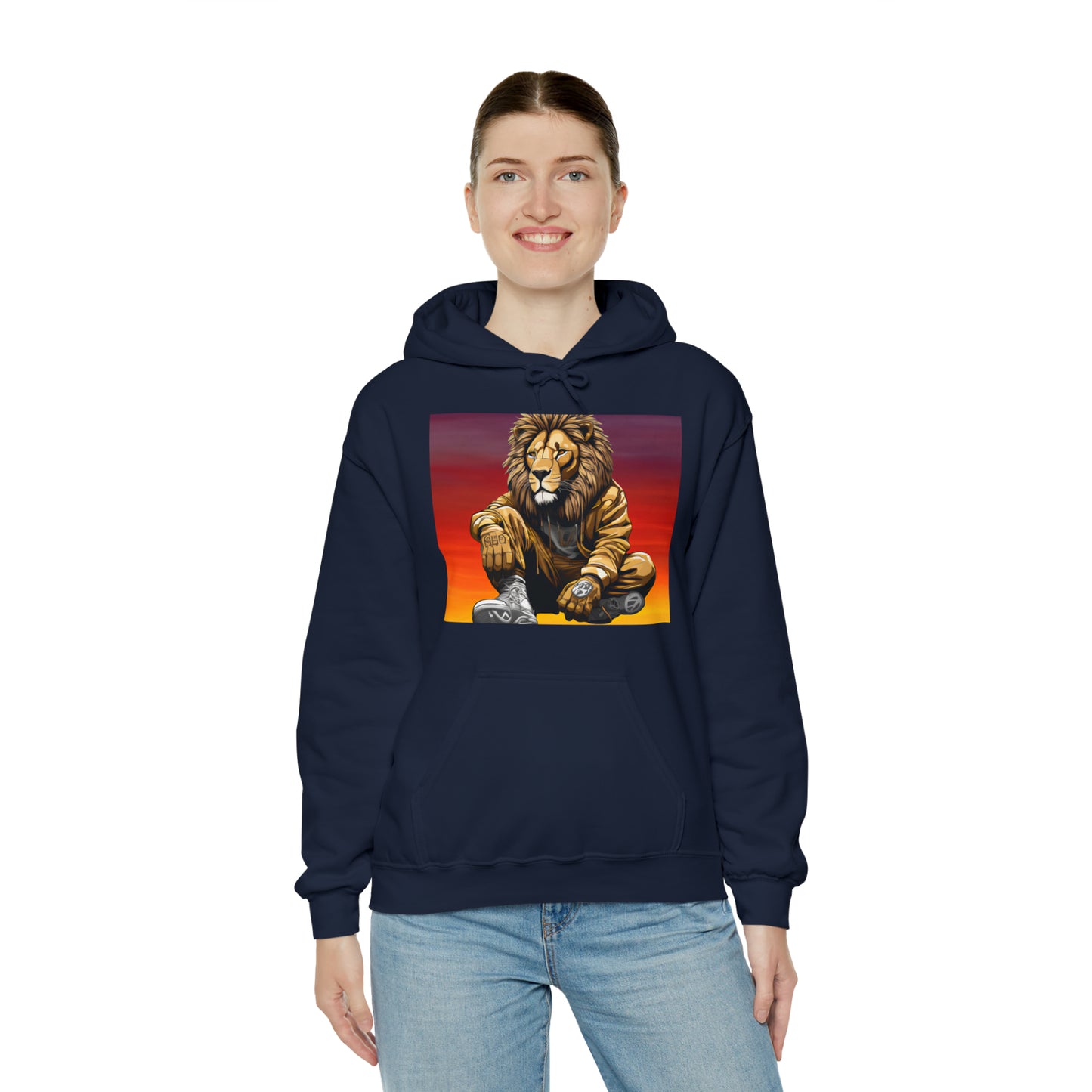 "Urban Royallty" Lion Hooded Sweatshirt