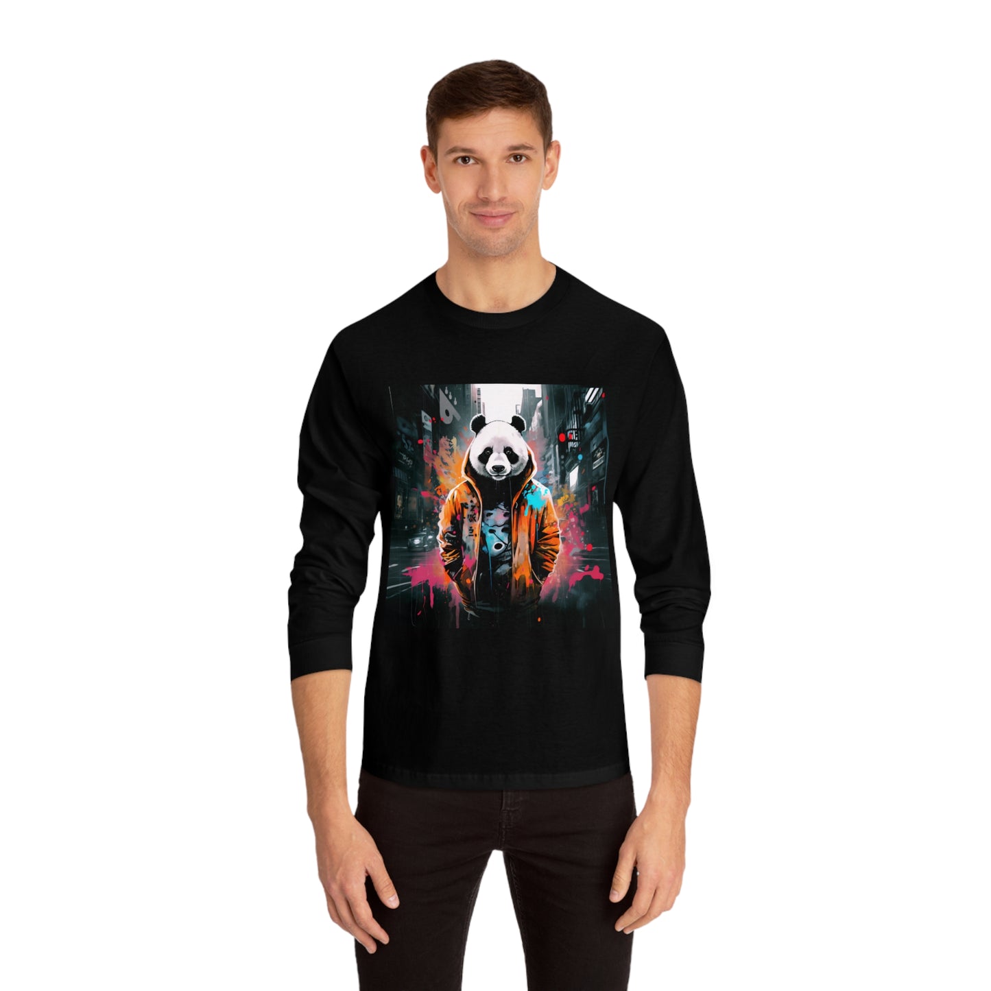 Introducing our Hip-Hop Panda Bear Long Sleeve T-Shirt