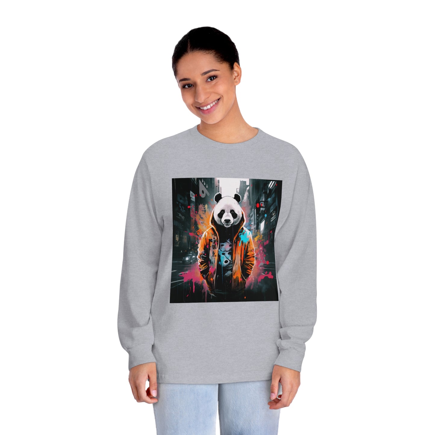 Introducing our Hip-Hop Panda Bear Long Sleeve T-Shirt