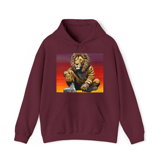 "Urban Royallty" Lion Hooded Sweatshirt