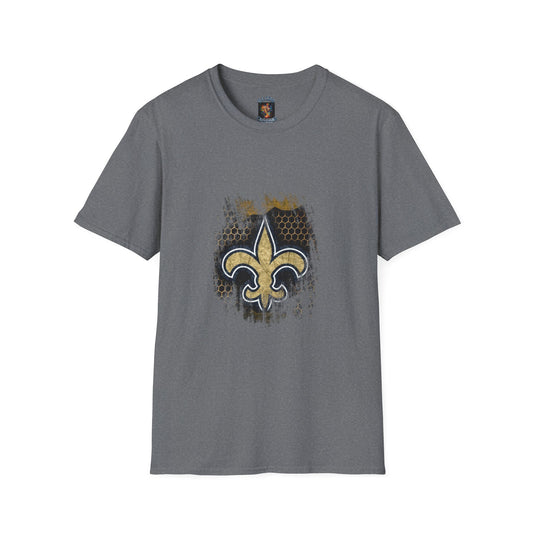 Men's Short Sleeve T-Shirt with New Orleans Saints Design