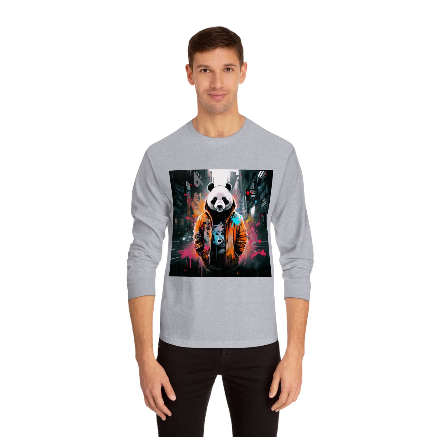 Introducing our Hip-Hop Panda Bear Long Sleeve T-Shirt